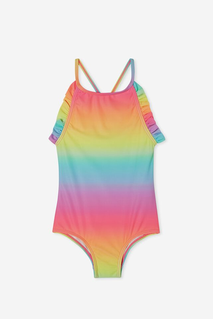 Bright Rainbow Design Swimsuit