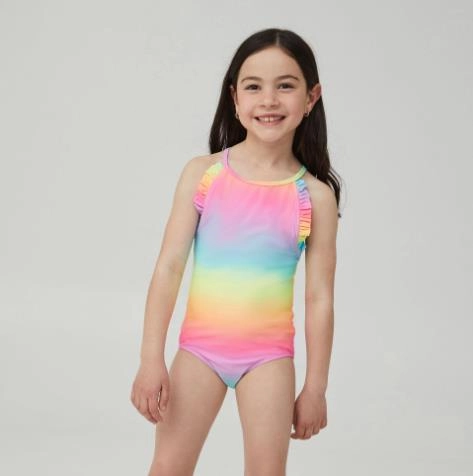 Swimsuit Bright Rainbow Design