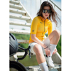 Környezetbarát női kerékpáros viselet