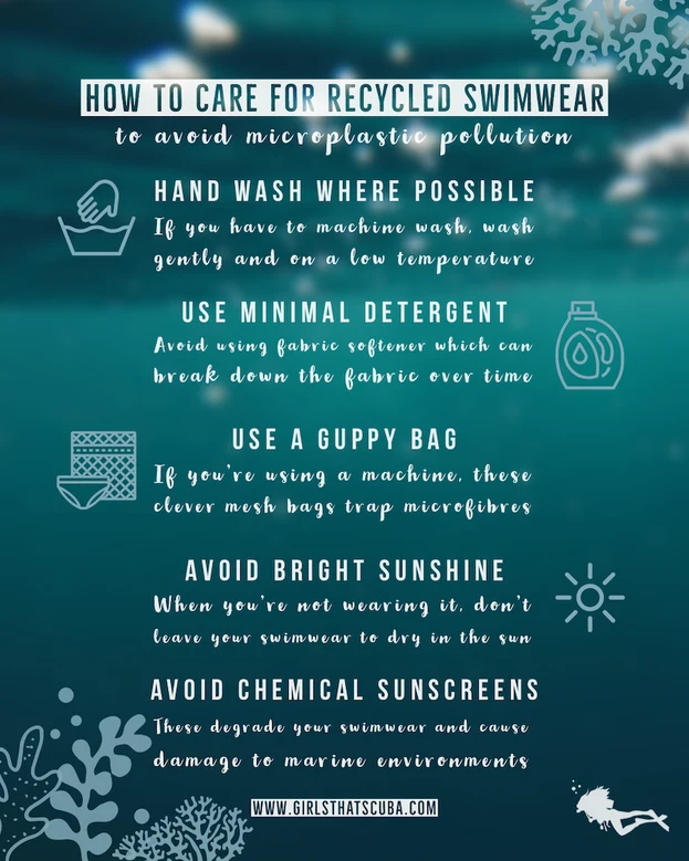 Как да се грижим за вашите рециклирани бански костюми