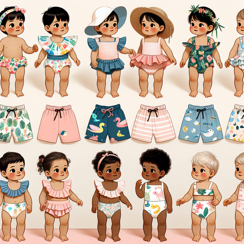 Най-добрите тенденции в бебешките бански костюми за 2024 г