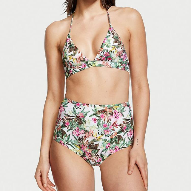 Bikini med blomstertrykk