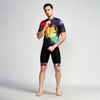 Conjunto de camisa e shorts de ciclismo masculino