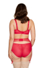 Red Breathable Cotton Brief for Women