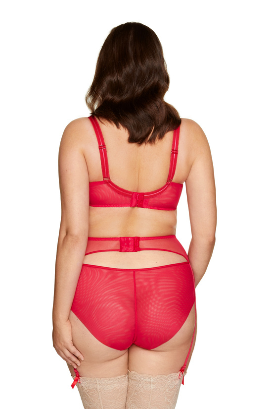 Red Breathable Cotton Brief for Women