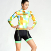 Conjunto de camisa e shorts de ciclismo feminino