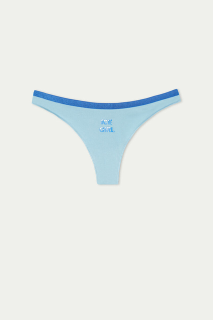 Printed Blue Women Underwear 
