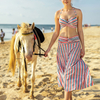 لباس ساحلی چاپ راه راه