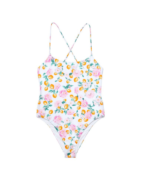 Colorful Printed Smooth Swimsuit