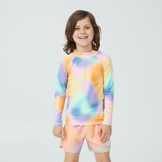  Rainbow Long Sleeve Boy Swimwear