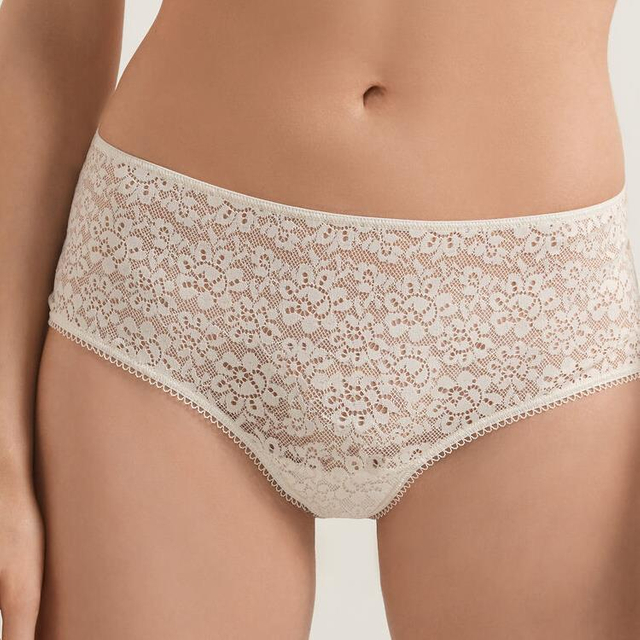 Top Recycled White Lace Femminile Mutandine 