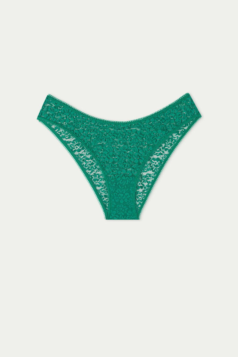 Green Lace of Womens Underpants