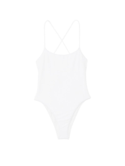 White Simple Style Swimsuit