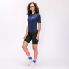 Samarlots de ciclisme femení blau màniga curta