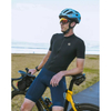 Ekologiški juodi vyriški dviračių marškinėliai